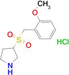 3-[(2-methoxybenzyl)sulfonyl]pyrrolidine hydrochloride