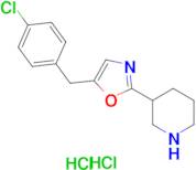 3-[5-(4-chlorobenzyl)-1,3-oxazol-2-yl]piperidine dihydrochloride