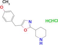 3-[5-(4-methoxybenzyl)-1,3-oxazol-2-yl]piperidine dihydrochloride