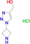 (1-azetidin-3-yl-1H-1,2,3-triazol-4-yl)methanol hydrochloride