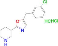 3-[5-(3-chlorobenzyl)-1,3-oxazol-2-yl]piperidine dihydrochloride