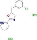 2-[5-(3-chlorobenzyl)-1,3-oxazol-2-yl]piperidine dihydrochloride