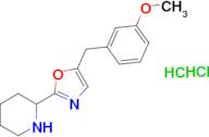 2-[5-(3-methoxybenzyl)-1,3-oxazol-2-yl]piperidine dihydrochloride