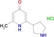 2-methyl-6-pyrrolidin-3-ylpyridin-4-ol hydrochloride