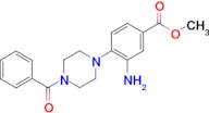 Methyl 3-amino-4-(4-benzoylpiperazin-1-yl)benzoate