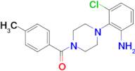 {3-Chloro-2-[4-(4-methylbenzoyl)piperazin-1-yl]phenyl}amine