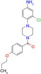 {3-Chloro-4-[4-(4-propoxybenzoyl)piperazin-1-yl]phenyl}amine