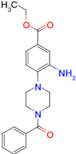 Ethyl 3-amino-4-(4-benzoylpiperazin-1-yl)benzoate