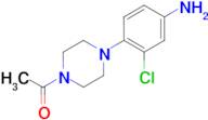 [4-(4-Acetylpiperazin-1-yl)-3-chlorophenyl]amine