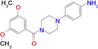 {4-[4-(3,5-Dimethoxybenzoyl)piperazin-1-yl]phenyl}amine