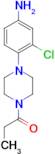 3-Chloro-4-(4-propionylpiperazin-1-yl)aniline