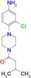 3-Chloro-4-[4-(3-methylbutanoyl)piperazin-1-yl]aniline