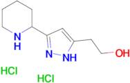 2-[3-(Piperidin-2-yl)-1H-pyrazol-5-yl]ethanol dihydrochloride