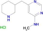 N-methyl-6-(piperidin-3-ylmethyl)pyrimidin-4-amine hydrochloride