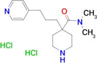 N,N-Dimethyl-4-[3-(pyridin-4-yl)propyl]piperidine-4-carboxamide dihydrochloride