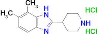 4,5-Dimethyl-2-(piperidin-4-yl)-1H-benzimidazole dihydrochloride