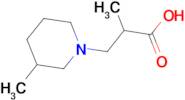 2-methyl-3-(3-methylpiperidin-1-yl)propanoic acid