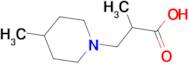 2-methyl-3-(4-methylpiperidin-1-yl)propanoic acid