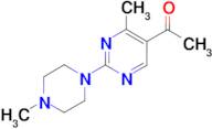 1-[4-methyl-2-(4-methylpiperazin-1-yl)pyrimidin-5-yl]ethanone