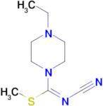 methyl N-cyano-4-ethylpiperazine-1-carbimidothioate