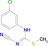 methyl N-(3-chlorophenyl)-N'-cyanoimidothiocarbamate