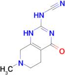 (7-methyl-4-oxo-3,4,5,6,7,8-hexahydropyrido[3,4-d]pyrimidin-2-yl)cyanamide