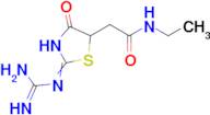 2-(2-{[amino(imino)methyl]amino}-4-oxo-4,5-dihydro-1,3-thiazol-5-yl)-N-ethylacetamide