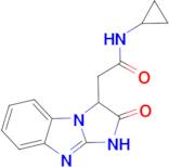 N-cyclopropyl-2-(2-oxo-2,3-dihydro-1H-imidazo[1,2-a]benzimidazol-3-yl)acetamide