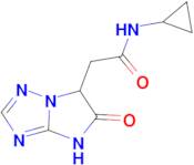 N-cyclopropyl-2-(5-oxo-5,6-dihydro-4H-imidazo[1,2-b][1,2,4]triazol-6-yl)acetamide