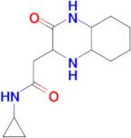 N-cyclopropyl-2-(3-oxodecahydroquinoxalin-2-yl)acetamide