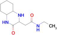 N-ethyl-2-(3-oxodecahydroquinoxalin-2-yl)acetamide