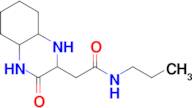 2-(3-oxodecahydroquinoxalin-2-yl)-N-propylacetamide