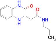 2-(3-oxo-1,2,3,4-tetrahydroquinoxalin-2-yl)-N-propylacetamide