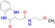 N-(2-methoxyethyl)-2-(3-oxo-1,2,3,4-tetrahydroquinoxalin-2-yl)acetamide