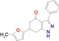 6-(5-methyl-2-furyl)-3-phenyl-1,5,6,7-tetrahydro-4H-indazol-4-one