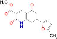 methyl 7-(5-methyl-2-furyl)-2,5-dioxo-1,2,5,6,7,8-hexahydroquinoline-3-carboxylate