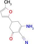 2-amino-4-(5-methyl-2-furyl)-6-oxocyclohex-1-ene-1-carbonitrile