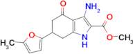 methyl 3-amino-6-(5-methyl-2-furyl)-4-oxo-4,5,6,7-tetrahydro-1H-indole-2-carboxylate