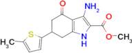 methyl 3-amino-6-(5-methyl-2-thienyl)-4-oxo-4,5,6,7-tetrahydro-1H-indole-2-carboxylate