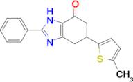 6-(5-methyl-2-thienyl)-2-phenyl-1,5,6,7-tetrahydro-4H-benzimidazol-4-one