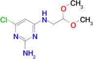 6-chloro-N~4~-(2,2-dimethoxyethyl)pyrimidine-2,4-diamine