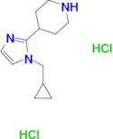 4-[1-(cyclopropylmethyl)-1H-imidazol-2-yl]piperidine dihydrochloride