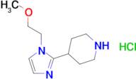 4-[1-(2-methoxyethyl)-1H-imidazol-2-yl]piperidine hydrochloride