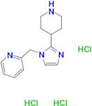 2-[(2-piperidin-4-yl-1H-imidazol-1-yl)methyl]pyridine trihydrochloride
