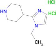 4-(1-ethyl-1H-imidazol-2-yl)piperidine dihydrochloride