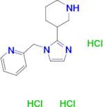 2-[(2-piperidin-3-yl-1H-imidazol-1-yl)methyl]pyridine trihydrochloride