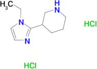 3-(1-ethyl-1H-imidazol-2-yl)piperidine dihydrochloride