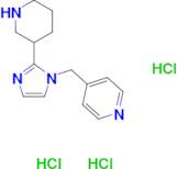 4-[(2-piperidin-3-yl-1H-imidazol-1-yl)methyl]pyridine trihydrochloride