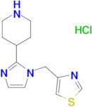 4-[1-(1,3-thiazol-4-ylmethyl)-1H-imidazol-2-yl]piperidine hydrochloride
