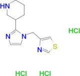 3-[1-(1,3-thiazol-4-ylmethyl)-1H-imidazol-2-yl]piperidine trihydrochloride